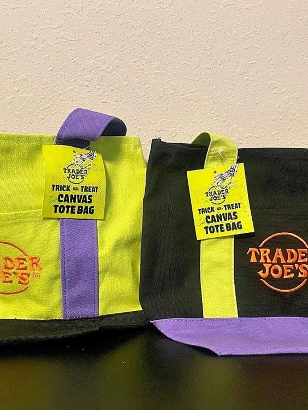 SET OF TWO 2026Trader Joe's Mini Fall Tote Bag Set NWT